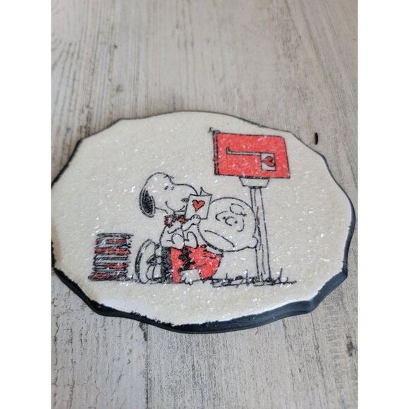 Unique ceramic‎ Snoopy Charlie Brown Valentine's figurine statue - Picture 3 of 6